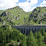 Barrage près de Marmolada. סכר ליד מרמולדה